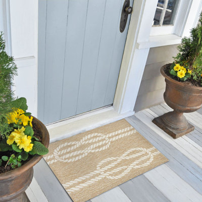 Wooton Performance Hand Tufted Striped Indoor / Outdoor Rug