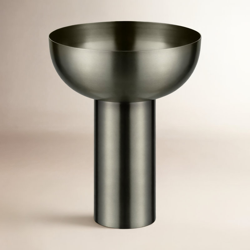 Miyabi PVD Coated Stainless Steel Table Vase, Burnt Metal