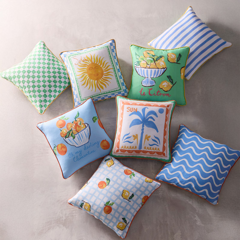 Soleil Palm Outdoor Multi Cushion, Cushion Cover