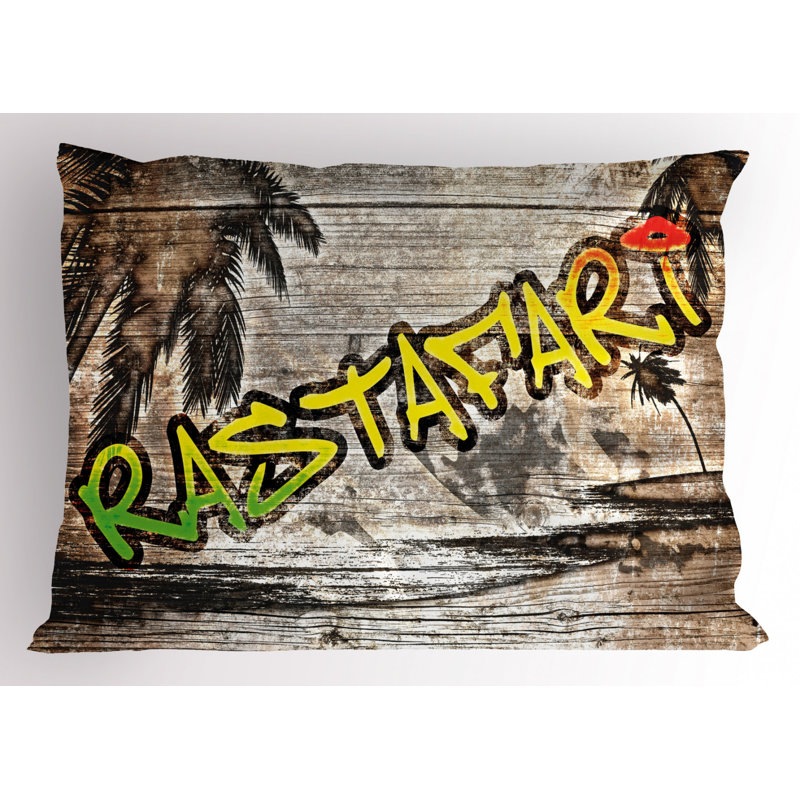 Rasta Polyester Sham Set, Twin