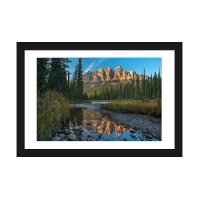 " Castle Mountain Reflected In Athabasca River, Banff National Park, Alberta, Canada " by Tim Fitzharris