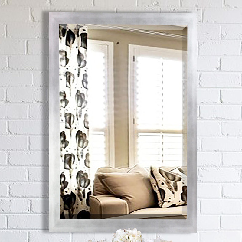 Flat Wall Mirror, 35.5" H x 23.5" W