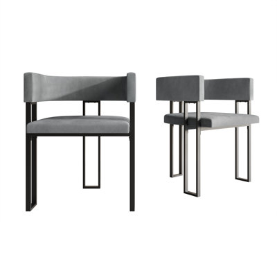 Black Metal Dining Chair