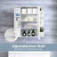 650mm W 640mm H Wall Mounted Required Framed Medicine Cabinet With Mirror And Adjustable Shelf-2029698237