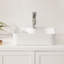 Lavabo de salle de bain rectangulaire en céramique blanche 19 "X15"