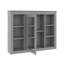 Armoire à pharmacie murale 35 po x 27,5 po avec miroir et 6 tablettes ouvertes-861348149