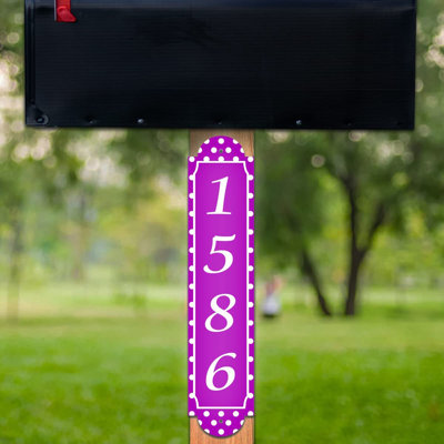 Plaque d'adresse sur 1 ligne