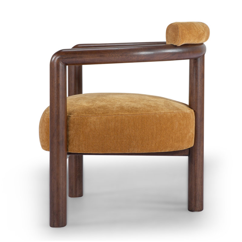 Tilde 27'' Wide Barrel Chair, Fennel Performance Chenille