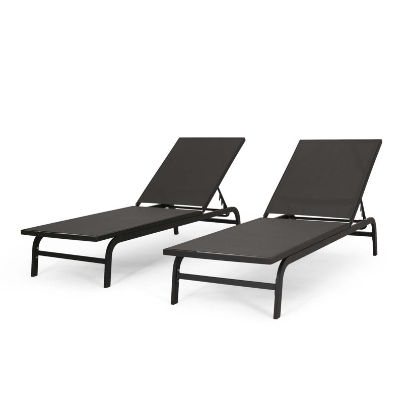 Finn Chaise Lounge, Dark Gray