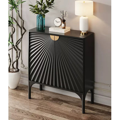 Modern Creative Art Carving Accent Cabinet