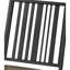 Ensemble de 2 chaises d'appoint en cuir synthétique et finition noire