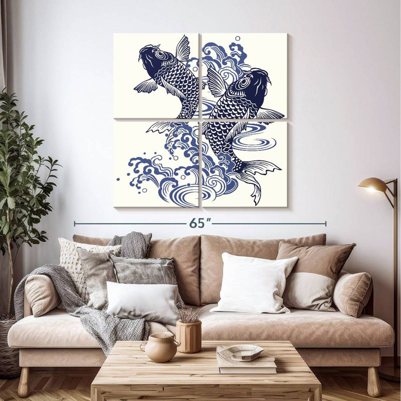 Peinture à l'encre Brampt, H 45 po x l 45 po