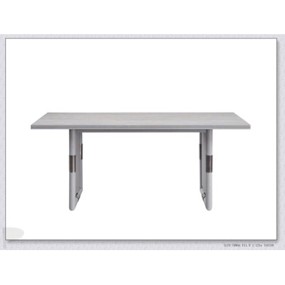 Marta Natural Finish Dining Table, Sturdy And Space-Saving Design For Elegant Family Gatherings And Daily Meals.