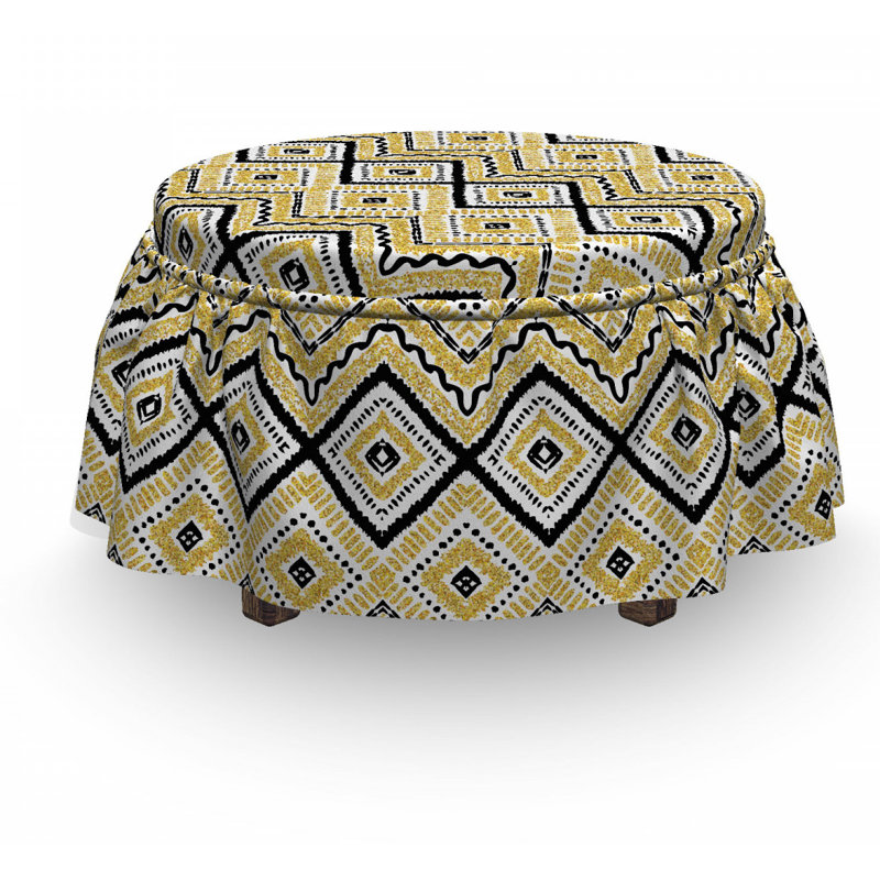 Box Cushion Ottoman Slipcover