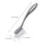 JVL Set of 3 Scrubbing Brushes with Handles, Grey - Multi-Purpose Cleaning Brushes