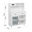 Buffet polyvalent avec beaucoup de rangement, parfait pour l'organisation de la salle à manger et de la cuisine, rehaussant la décoration et la fonctionnalité.