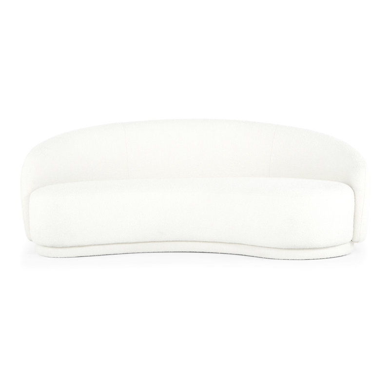 Causeuse 82,25 po, Boucle blanc