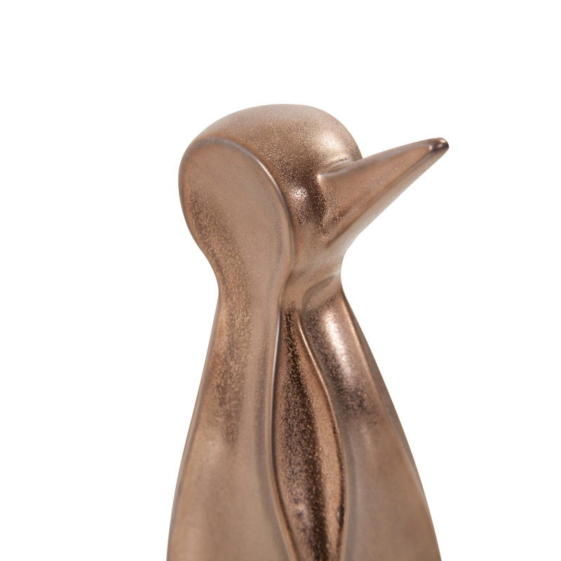 Sculpture pingouin en laiton antique Tashenna