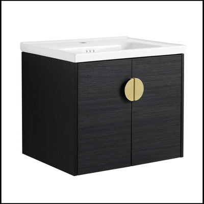 Someries 18.5'' Single Bathroom Vanity with Ceramic Top