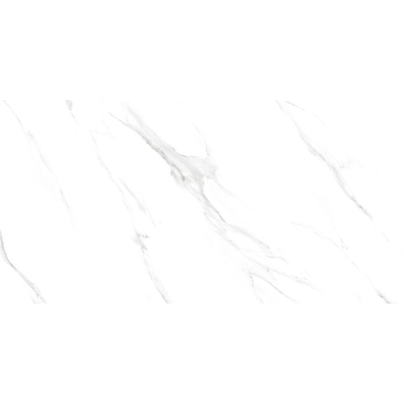 Monarch 24" x 48" Marble Look Porcelain Floor and Wall Tile, Polished Azul