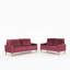 Causeuse rembourrée en velours de style moderne et minimaliste, canapé compact à 2 places à ressorts hélicoïdaux pour salon-291087934