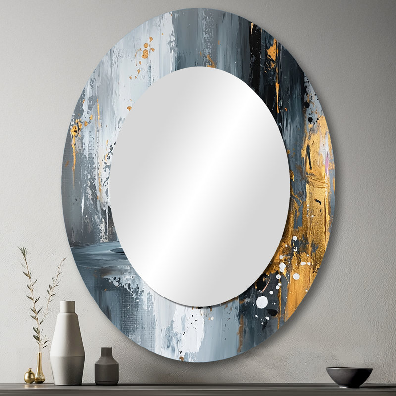 Miroir mural doré, 43 po x 33 po