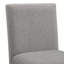 Chaise d'appoint rembourrée en gris duewa