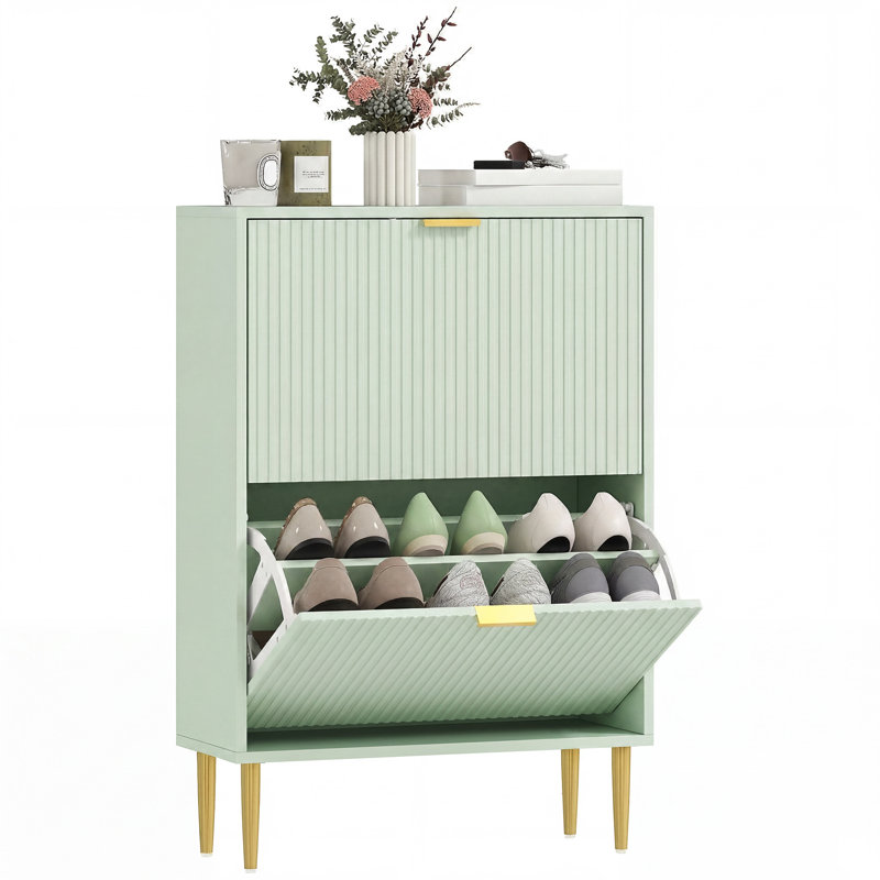 12 Pair Flip Down Shoe Storage