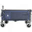 Très grand wagon de plage utilitaire très long de 67 po avec hayon ouvert et roues tout-terrain, capacité de 500 lb, cadre ultra-stable breveté, aucun assemblage requis, bleu foncé et gris-128815617