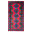 Tapis rouge Teimani 3 pi 5 po x 6 pi 7 po
