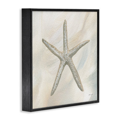Dessin de giclée minimaliste d'étoile de mer beige par Yvette St. Amant