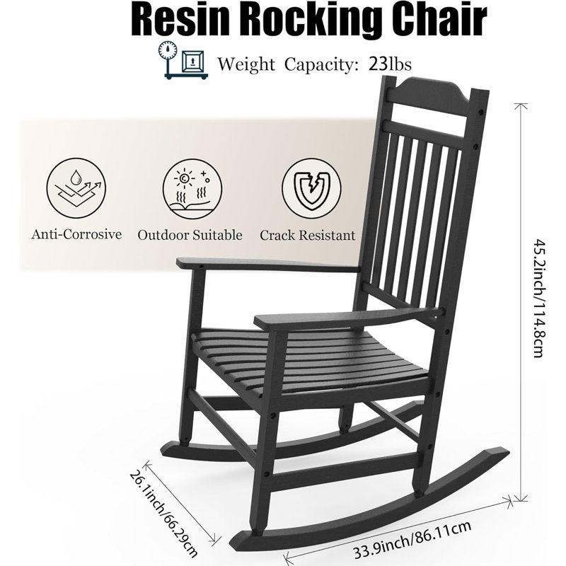Ensemble de 2 chaises berçantes