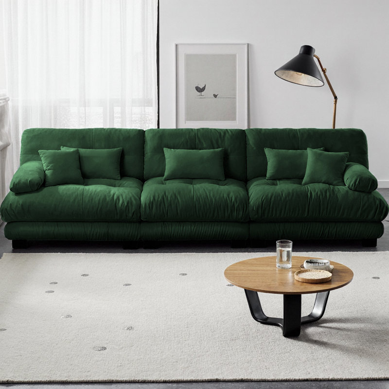 Canapé modulaire à 3 places Nimbus, H 35,4 po x l 133,8 po x P 36 po, 3, Vert