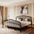 Fordingbridge Black Metal Platform Bed with Vintage-Style Headboard and Footboard-1863671074-1826802210