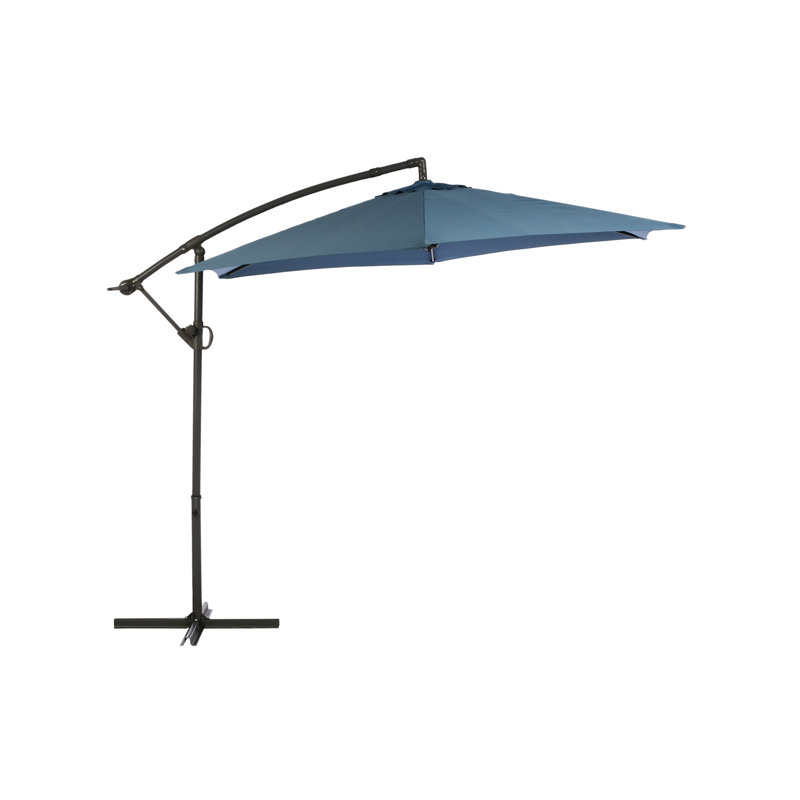 Connally 300cm Cantilever Parasol, Black, White