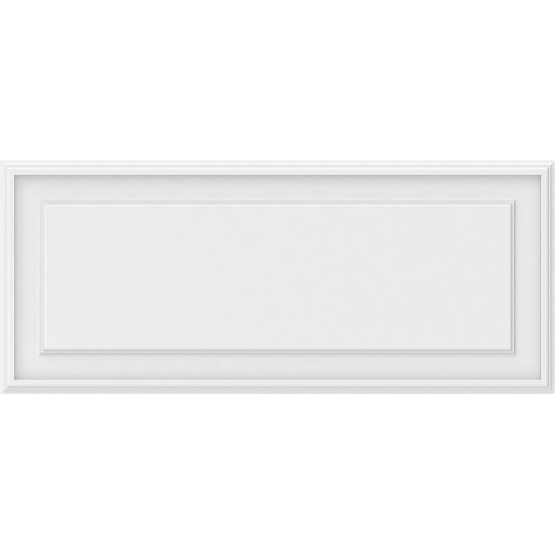 Panneau mural surélevé en PVC blanc Legacy, H 16 po x l 38 po x P 0,63 po