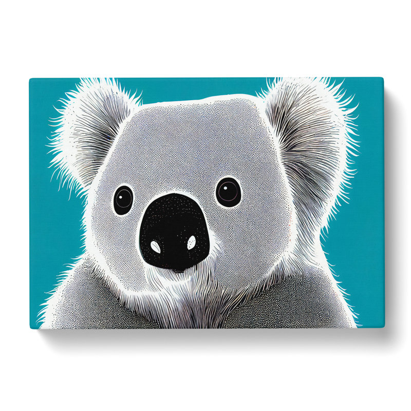Cute Koala Bear - Wrapped Canvas, 35cm H x 50cm W x 3cm D