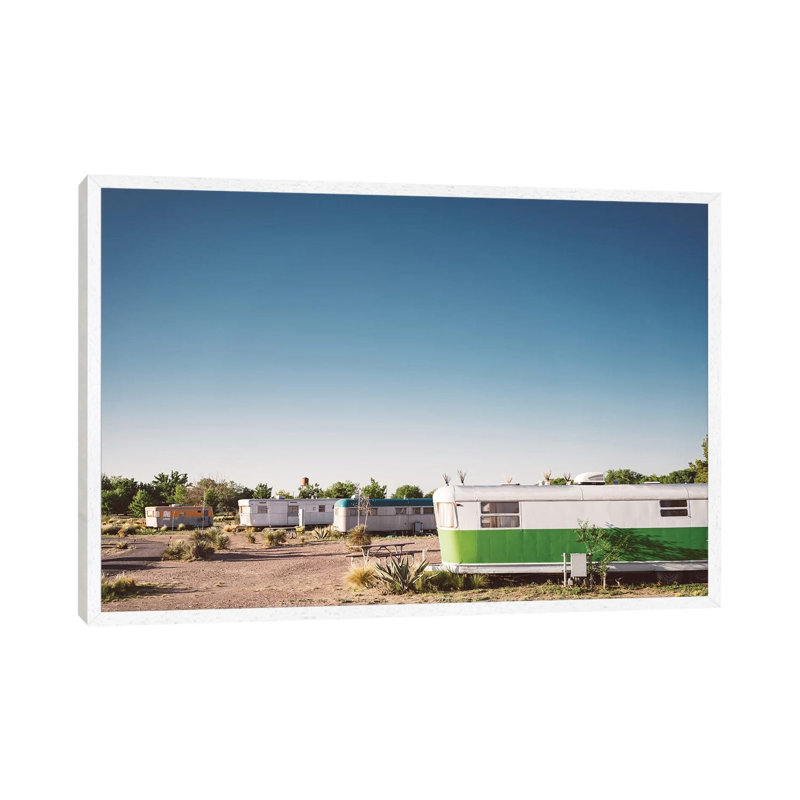 El Cosmico II by Bethany Young - Print on Canvas, 45.72cm H x 66.04cm W x 3.81cm D, White Framed