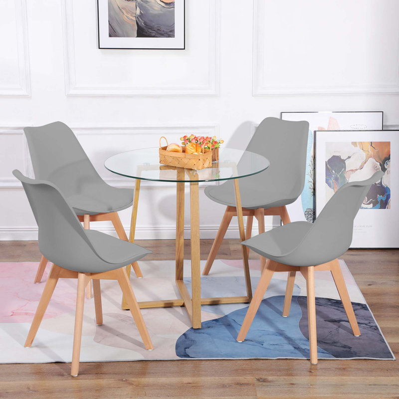 Ignacio 4 - Person Dining Set, Grey