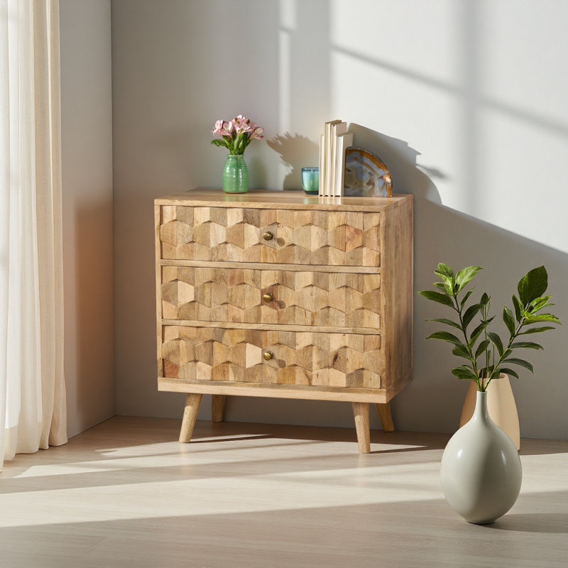 Commode 3 tiroirs Mid-Century