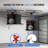 Overhead Garage Lifting Storage Rack, 4x4 ft Heavy-Duty Carbon Steel Ceiling Storage Rack, Adjustable Organization System, 350Lbs Safe Load (Tested to 600Lbs), Manual Crank Lift Design-1612043492