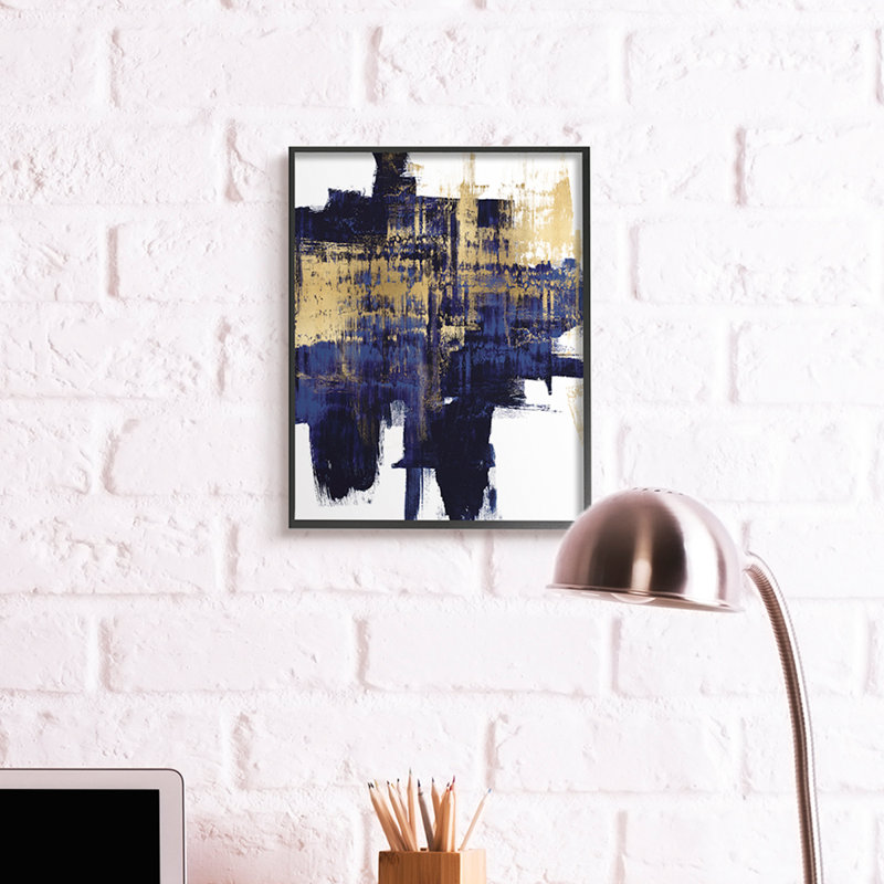 Art texturé sur giclée sur fond noir sur fond noir, H 20 po x l 16 po, Giclée encadrée noir minuit