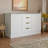 Charleston Queen Wood Murphy Bed Chest with 6" Mattress-1006409635