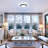 Chiketa 13" LED Flush Mount Ceiling Light, 3000K/4000K/5000K 3CCT Adjustable Lights, Dimmable, Memory Function, Modern Home Lighting