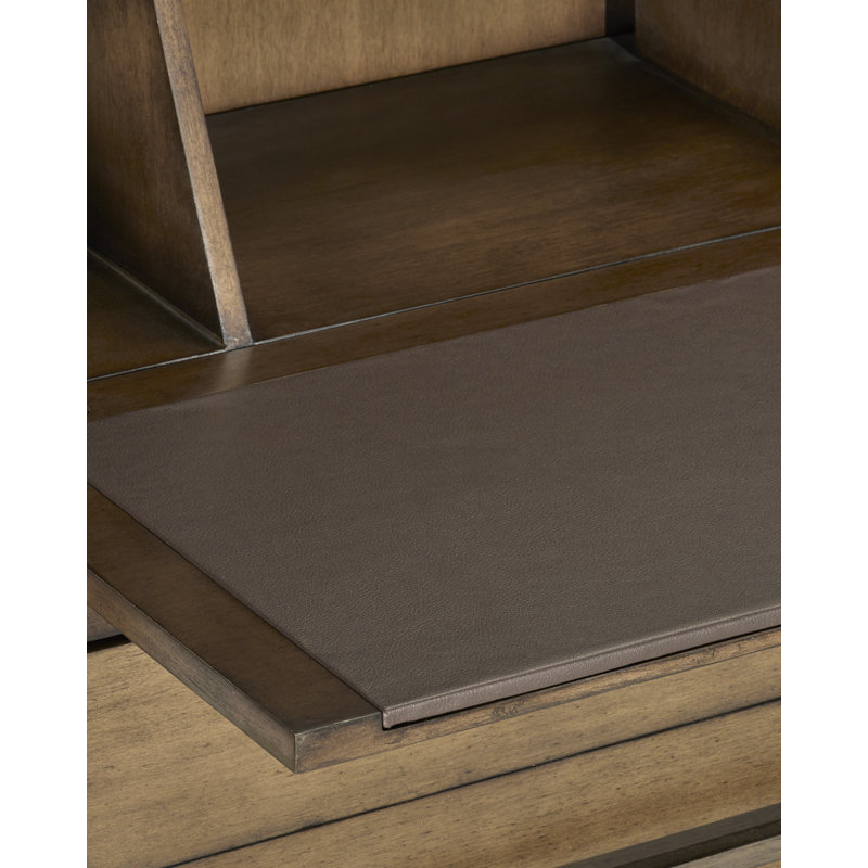 Chanterelle Foldable Secretary Desk with USB Ports and Drawers