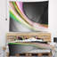 Tapisserie rose, lignes abstraites et vertes-28503033