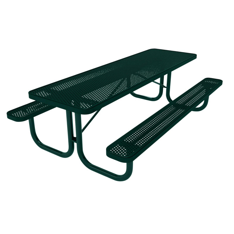 Table de pique-nique rectangulaire de 2,4 m (8 pi), dépliée, bleu foncé, 8ft Rect ADA-Both, Expanded, Bleu très foncé
