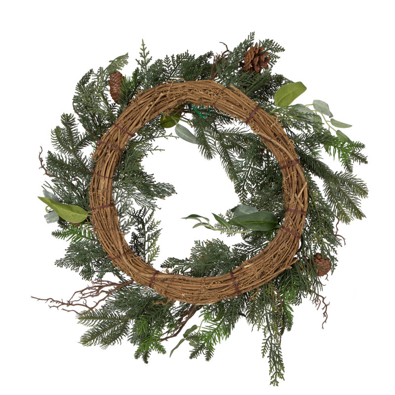 Faux Cedar 24'' Wreath