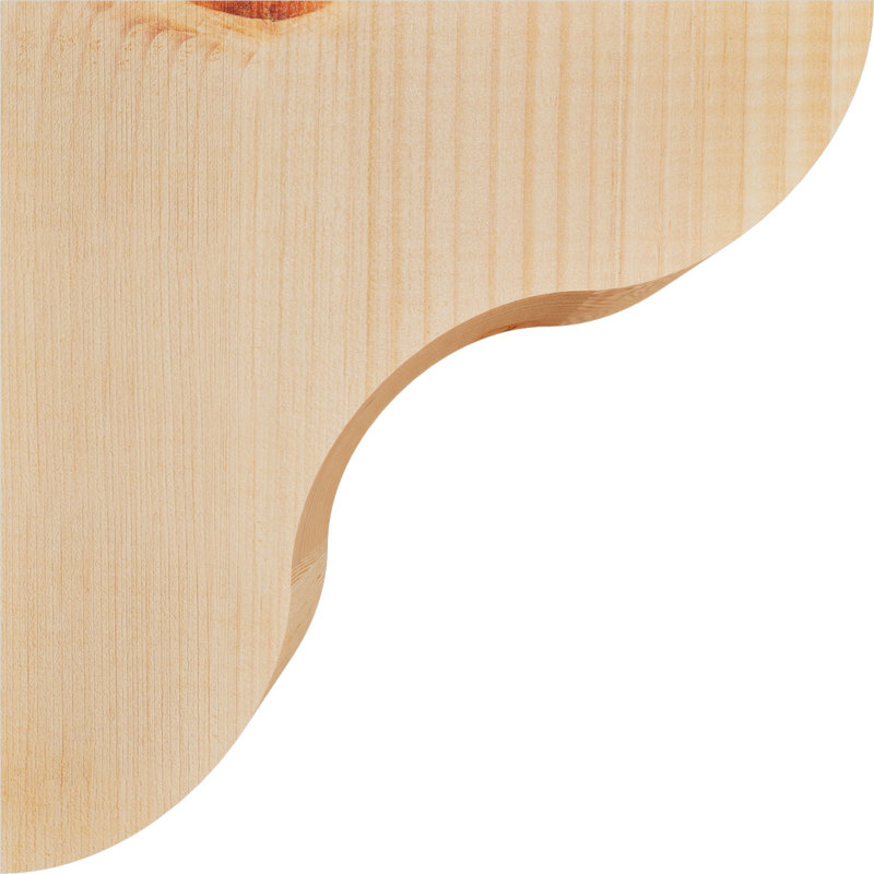Corbeau Carmel, H 10 po x l 3,5 po x P 10 po, Sapin de Douglas, Lisse