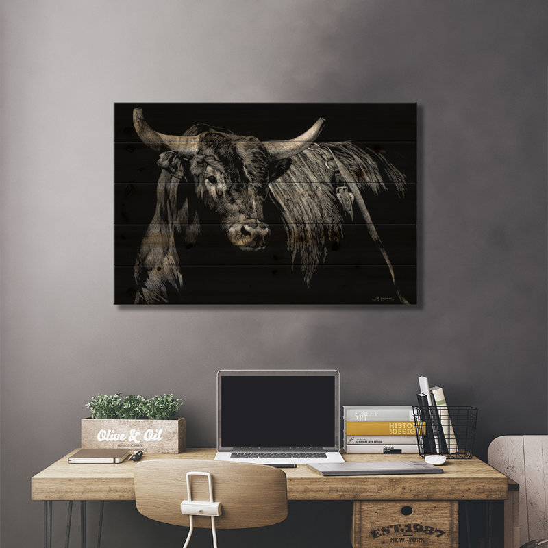 Brindle rodéo bull, L 40 po x H 26 po